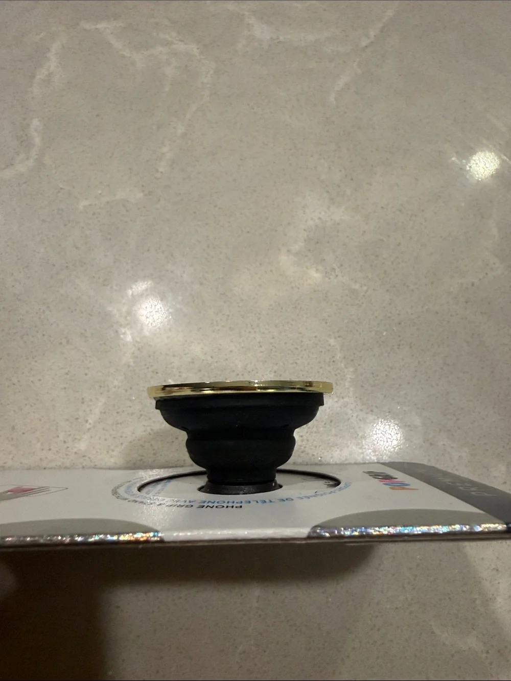 PopSocket PopGrip Hamsa Hand Phone Grip - White, Gold & Blue Accent